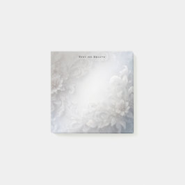 White Floral Blüh Post it Notes Post-it Klebezettel