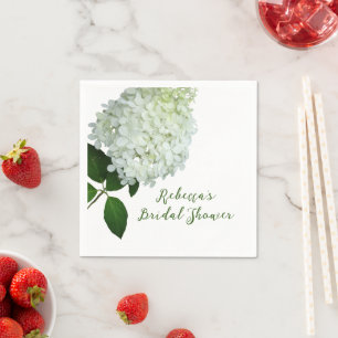 White Floral Brautparty Napkins Serviette
