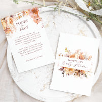 White Floral Fall Babydusche Bücher für Baby