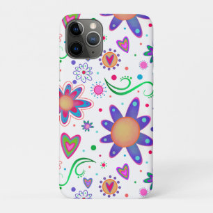 White Floral Fun Muster Girlangivität Case-Mate iPhone Hülle