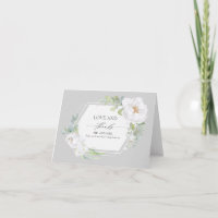 White Floral Greenery Geometric Wedding Vielen Dan