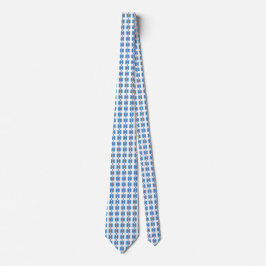 White Floral Neck Tie Krawatte
