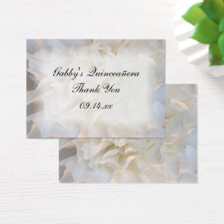 White Floral Vielen Dank Quinceañera Gefallen Tags