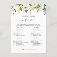 White Floral Was ist auf Ihrem Handy-Brautparty?