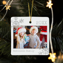 White Foto Border White Snowflakes