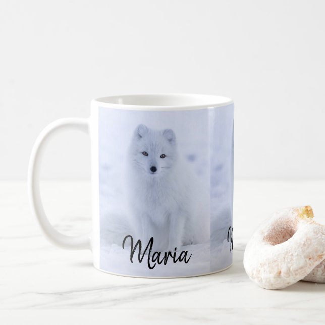 White Fox Tasse (Mit Donut)