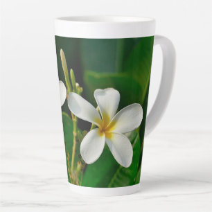 White Frangipani Milchtasse