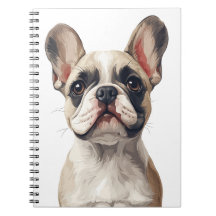 White French Bulldog-Notebook