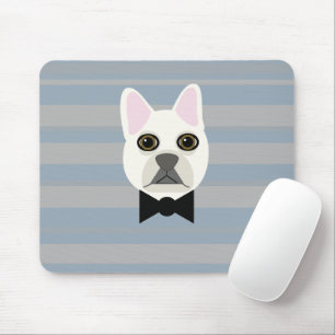 White French Bulldog, Streifen Mousepad