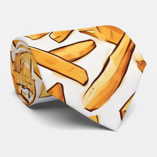 White French Fries Necktie Fun Novelty Krawatte