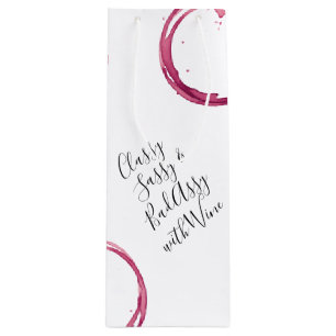 White Funny Wine Puns Weine Taschen Geschenk Geschenktüte Für Weinflaschen
