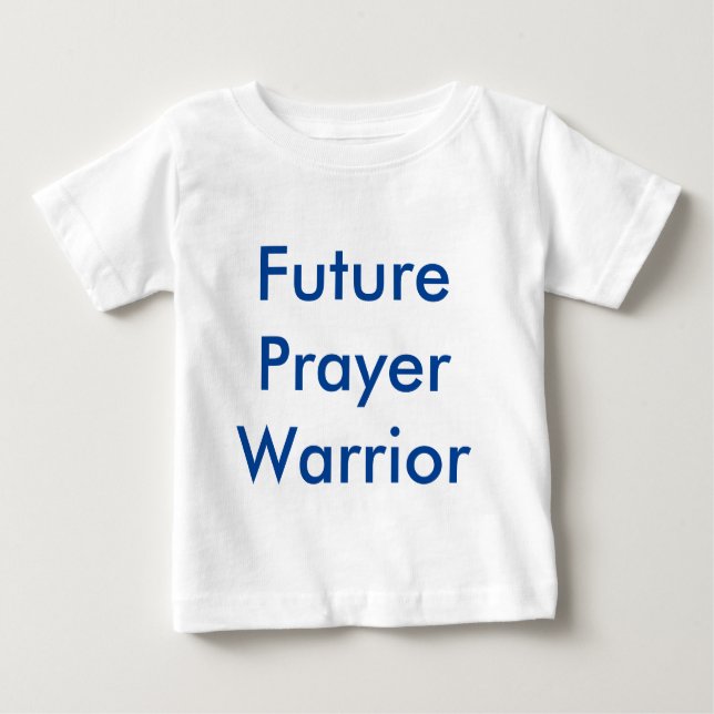 White Future Gebet Warrior 1-teiliges Outfit Baby T-shirt (Vorderseite)