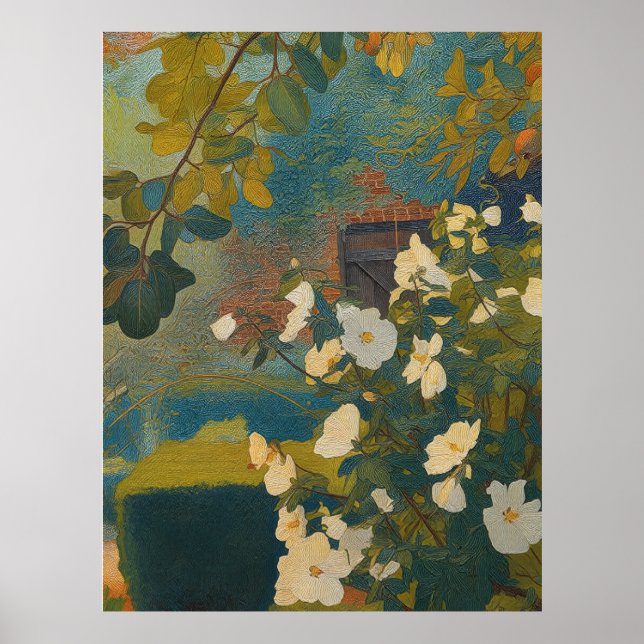 White Garden Poster (Vorne)