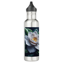 White Gardenia Floral Edelstahlflasche