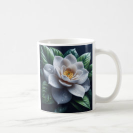 White Gardenia Floral Kaffeetasse