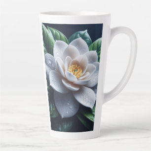 White Gardenia Floral Milchtasse