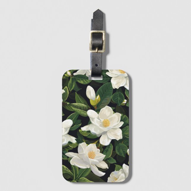 White Gardenia Gepäckanhänger (Vorderseite Vertikal)