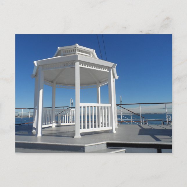 White Gazebo Postkarte (Vorderseite)