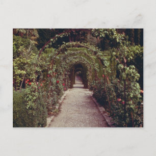 White Generalife, The Alhambra, Granada, Spanien f Postkarte