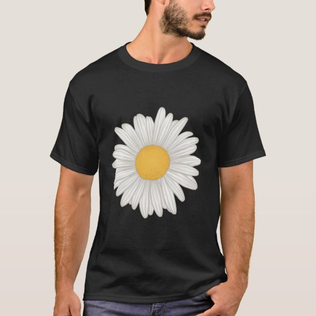 White Gerbera Daisy Blume T-Shirt (Vorderseite)