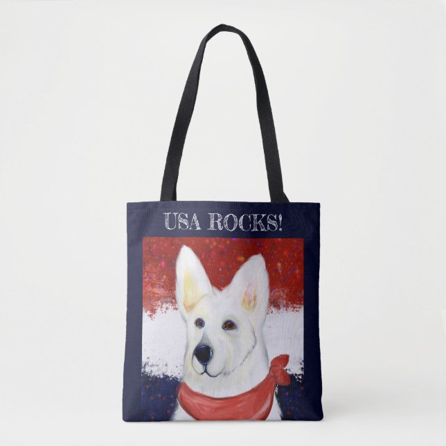 White German Shepherd (Vorderseite)