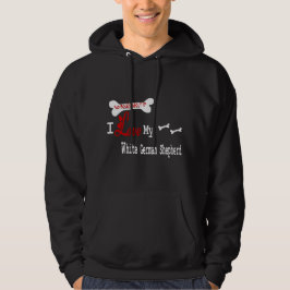 White German Shepherd Geschenke Hoodie