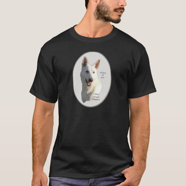 White German Shepherd Geschenke T-Shirt (Vorderseite)
