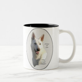 White German Shepherd Geschenke Zweifarbige Tasse