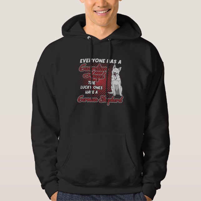 White German Shepherd Is My Guardian Angel  Dog Ow Hoodie (Vorderseite)