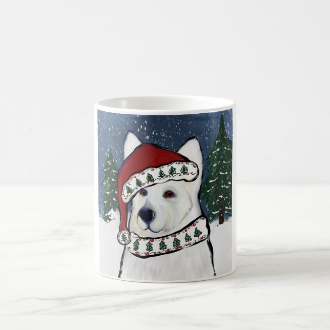 White German Shepherd Kaffeetasse (Mittel)
