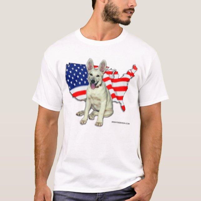 White German Shepherd T-Shirt (Vorderseite)