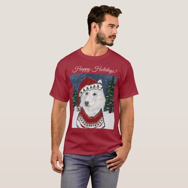 White German Shepherd T-Shirt (Vorne ganz)