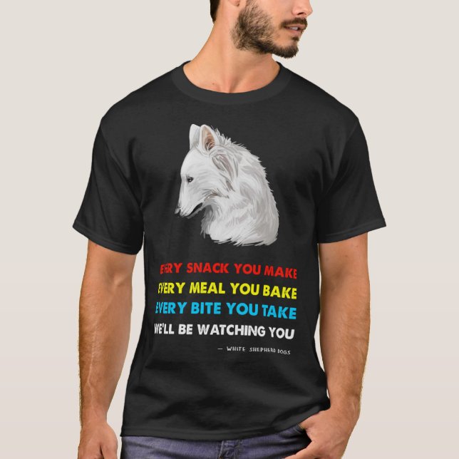 White German Shepherd T-Shirt (Vorderseite)