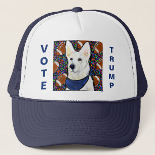 White German Shepherd Trucker Hat Truckerkappe