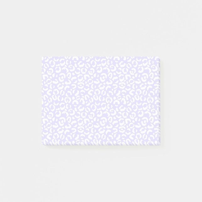 White Girl Lila Lilac Leopard Post-it Klebezettel (Vorderseite)