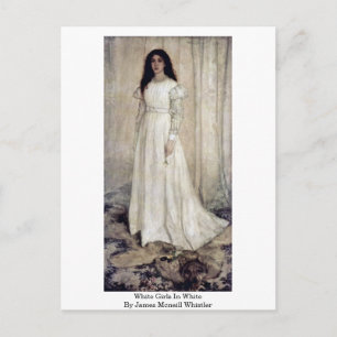White Girls In White By James Mcneill Whistler Postkarte