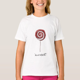 White Girl's Ringer T - Shirt - 'Sweet'