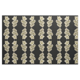 White Gladiola Abstrakt Pattern Stoff