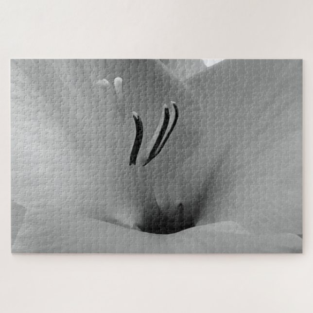 White Gladioli Puzzle (Horizontal)