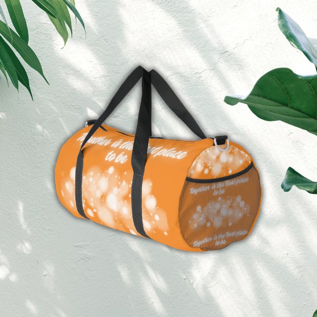White Glow "Together is the Best place to Be" | Duffle Bag (Von Creator hochgeladen)