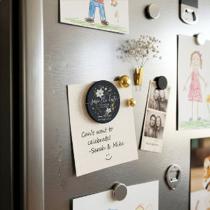 White Gold Blumenzeremonie rettet das Datum Magnet