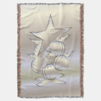 White gold Christmas Decke