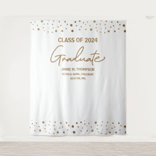 White Gold Class 2024 Abschluss Wandteppich