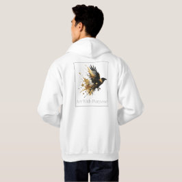 White & Gold Design-Kollektion Hoodie