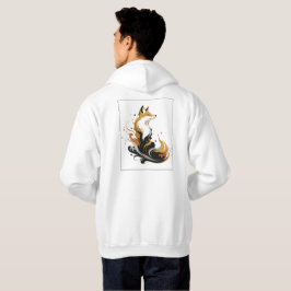 White & Gold Design Kollektion Hoodie