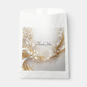 White Gold Floral Fevor Bag Geschenktütchen