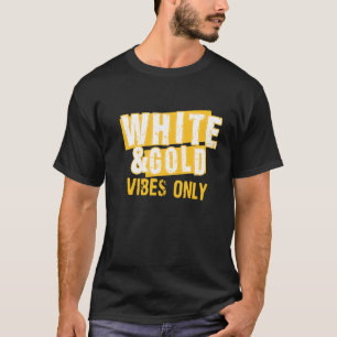White Gold Game Day Group für High School Football T-Shirt
