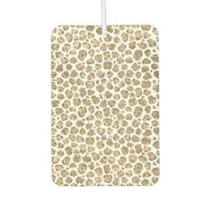 White Gold Glam Glitzer Glitz Leopard Print Autolufterfrischer