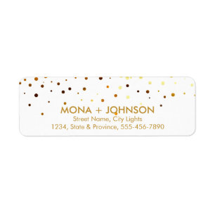 White Gold Glitzer Sparkle Confetti Dots Modern