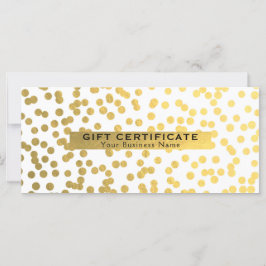 White & Gold Imitate Fotolack Geschenkgutschein